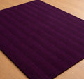 Purple Area Rug Minimalist Modern Rug Hand Tufted Wool Carpet Solid Plum Rug Contemporary Living Room Bedroom Decor Custom Rug