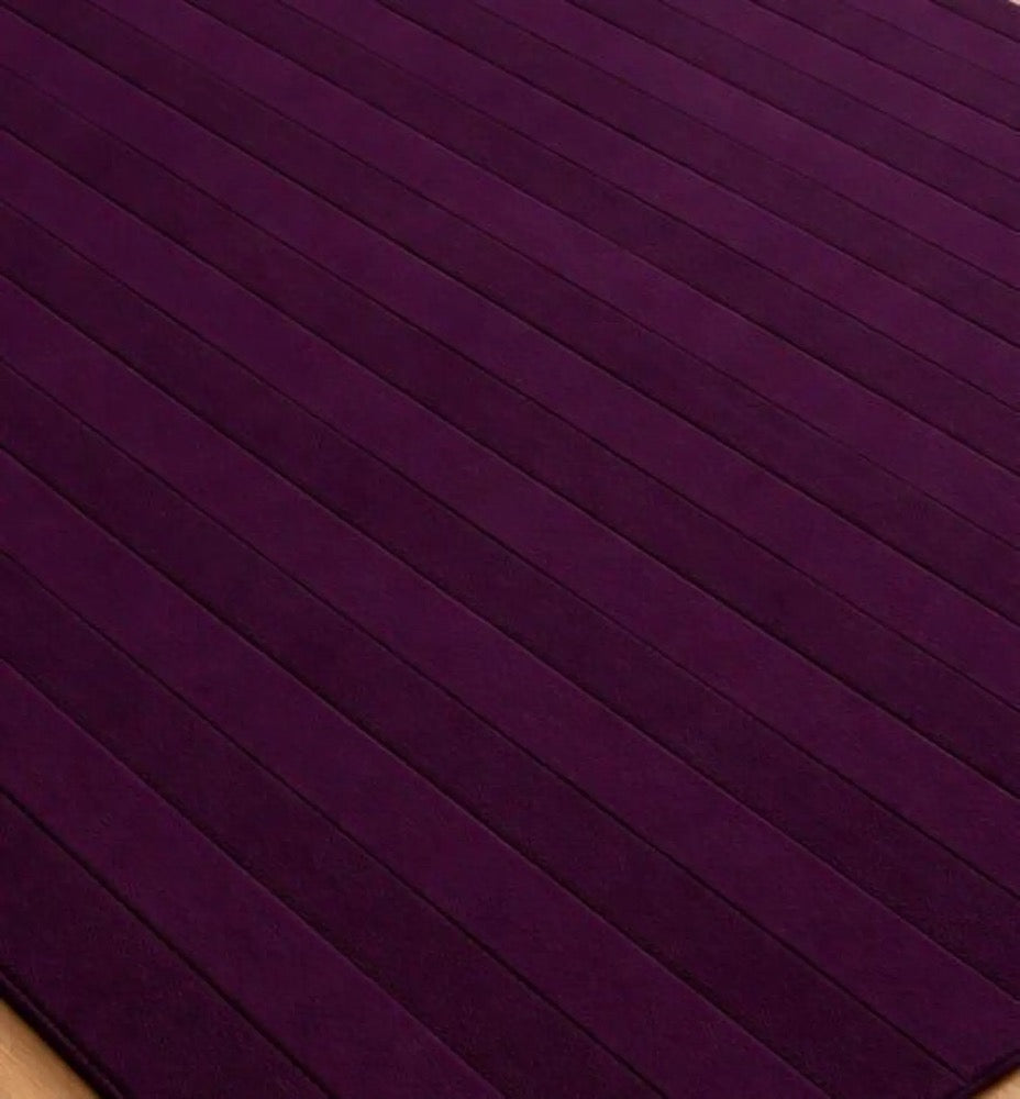Purple Area Rug Minimalist Modern Rug Hand Tufted Wool Carpet Solid Plum Rug Contemporary Living Room Bedroom Decor Custom Rug