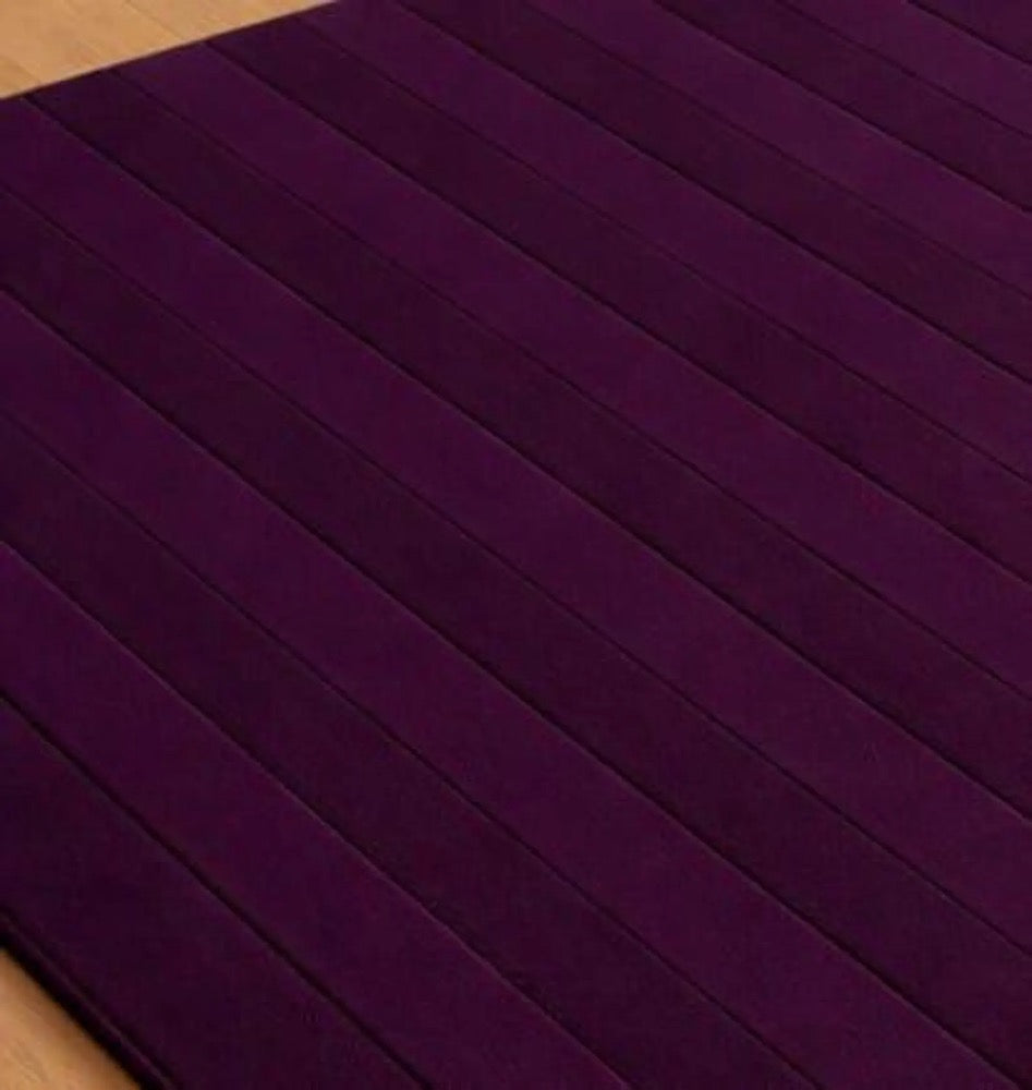 Purple Area Rug Minimalist Modern Rug Hand Tufted Wool Carpet Solid Plum Rug Contemporary Living Room Bedroom Decor Custom Rug